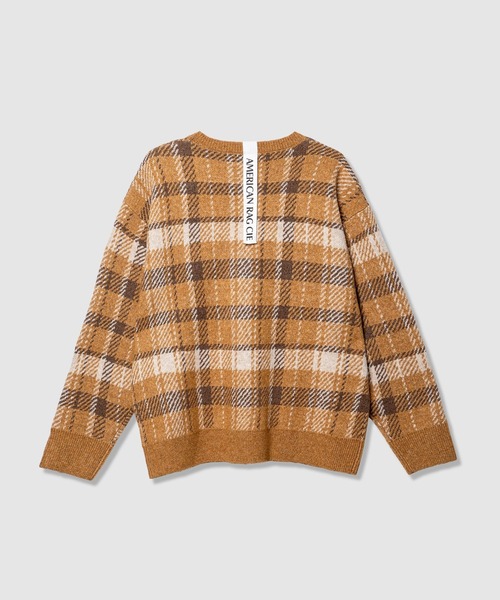 AMERICAN RAG CIE(アメリカンラグシー)の「【AMERICAN RAG CIE】チェックジャガードニット(MEN)(ニット/セーター・メンズ・ベージュ/グレー・LARGE/MEDIUM)」の13枚目の写真