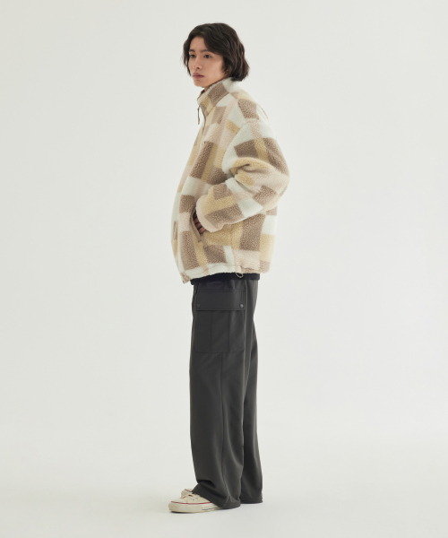 COVERNAT（カバーナット）の「モザイクパターンシェルパジャケット ベージュ（その他アウター・メンズ・その他・S/M/L/XL）」の5枚目の写真