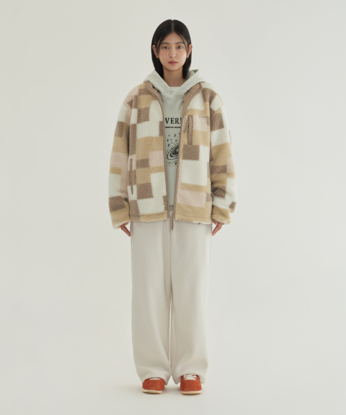 COVERNAT（カバーナット）の「モザイクパターンシェルパジャケット ベージュ（その他アウター・メンズ・その他・S/M/L/XL）」の7枚目の写真