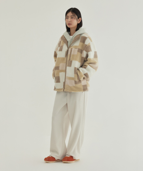 COVERNAT（カバーナット）の「モザイクパターンシェルパジャケット ベージュ（その他アウター・メンズ・その他・S/M/L/XL）」の8枚目の写真