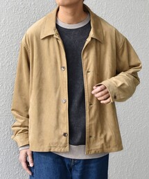 SHIPS any: ピーチスキン リラックス ポケット ボタン ブルゾン◇