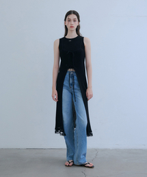 ODER（オディエール）の「リネンリバーシブルレイヤードワンピース-ブラック（ワンピース）」