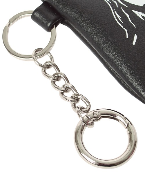X-girl（エックスガール）の「FACE MINI POUCH KEYRING（ポーチ・レディース・ブラック/ピンク/カモフラージュ・ONE SIZE）」の13枚目の写真
