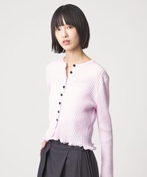 EMMEL REFINES（エメルリファインズ）の「＜EMMEL REFINES＞EM HW リブボタン ウェーブヘム カーディガン（カーディガン/ボレロ）」