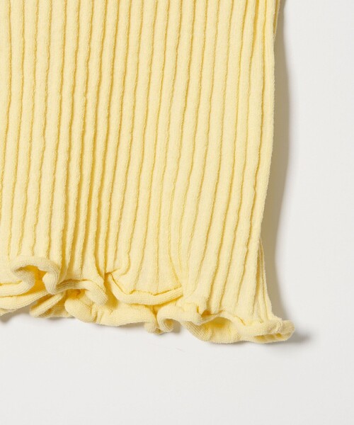 EMMEL REFINES（エメルリファインズ）の「＜EMMEL REFINES＞EM HW リブボタン ウェーブヘム カーディガン（カーディガン/ボレロ・レディース・ライトブルー/ライトピンク/イエロー/ライム・FREE）」の11枚目の写真