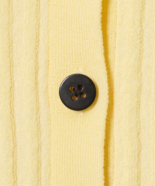 EMMEL REFINES（エメルリファインズ）の「＜EMMEL REFINES＞EM HW リブボタン ウェーブヘム カーディガン（カーディガン/ボレロ・レディース・ライトブルー/ライトピンク/イエロー/ライム・FREE）」の12枚目の写真