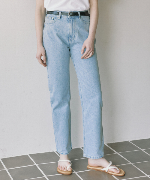 OURHOPE(アワーホープ)の「ハーパー ストレート デニムパンツ - ブルー(デニムパンツ・レディース・ブルー・S)」の1枚目の写真