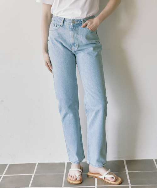 OURHOPE(アワーホープ)の「ハーパー ストレート デニムパンツ - ブルー(デニムパンツ・レディース・ブルー・S)」の3枚目の写真