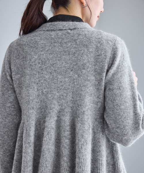 ROPE' PICNIC(ロペピクニック)の「アンゴラ混ペプラムニット(ニット/セーター・レディース・ライトグレー/ネイビー/ミント/ベージュ・FREE)」の10枚目の写真