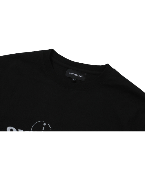 WOOALONG（ウアロン）の「Vibe T-shirt - BLACK（Tシャツ/カットソー・レディース・ブラック・L/S/M）」の3枚目の写真