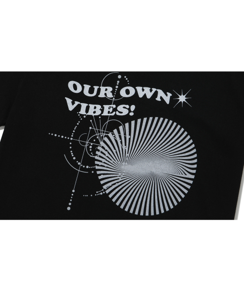 WOOALONG（ウアロン）の「Vibe T-shirt - BLACK（Tシャツ/カットソー・レディース・ブラック・L/S/M）」の4枚目の写真