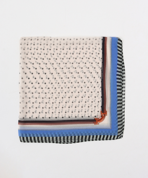 B.C STOCK(ベーセーストック)の「シアースカーフ(ストール/ショール・レディース・ホワイト/ホワイト系その他/ネイビー/サックスブルー・FREE)」の3枚目の写真