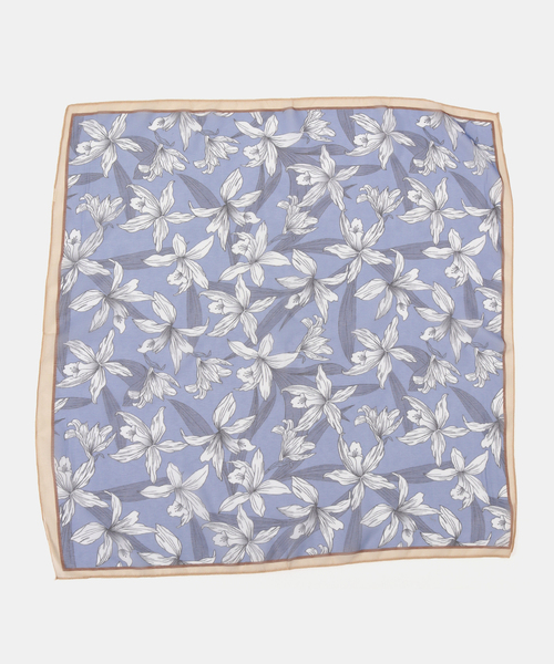 B.C STOCK(ベーセーストック)の「シアースカーフ(ストール/ショール・レディース・ホワイト/ホワイト系その他/ネイビー/サックスブルー・FREE)」の5枚目の写真