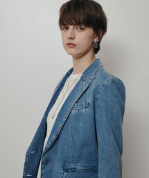 allureville（アルアバイル）の「デニムシングルジャケット（デニムジャケット）」