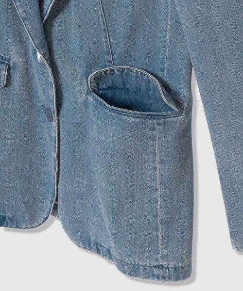 デニムシングルジャケット（デニムジャケット）｜allureville