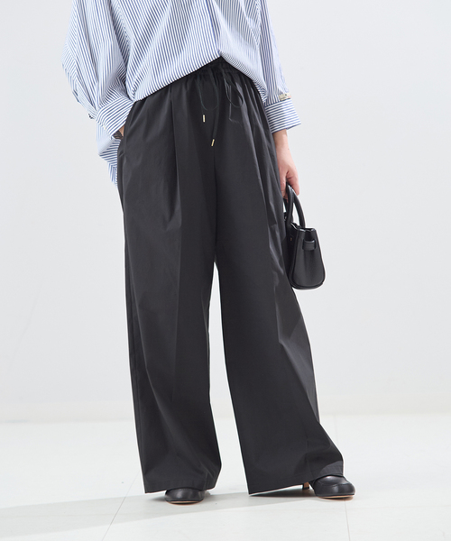 journal standard L'essage（ジャーナルスタンダードレサージュ）の「タイプライターイージーワイドパンツ（その他パンツ・レディース・カーキ/ブラック/ブラウン・38/36）」の7枚目の写真