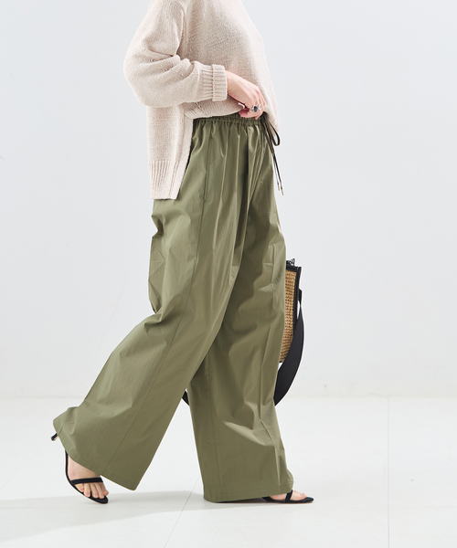 journal standard L'essage(ジャーナルスタンダードレサージュ)の「ウォッシャブル タイプライターイージーワイドパンツ(その他パンツ・レディース・カーキ/ブラック/ブラウン・38/36)」の16枚目の写真