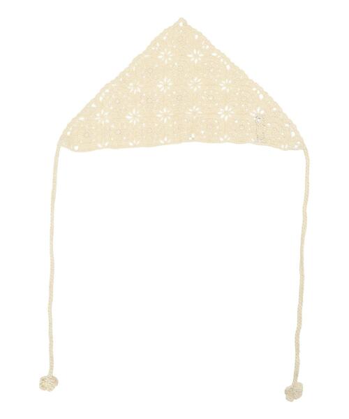 Samansa Mos2（サマンサ モスモス）の「お花モチーフバブーシュカ（ネックレス・レディース・キナリ/ダークブラウン・F）」の2枚目の写真