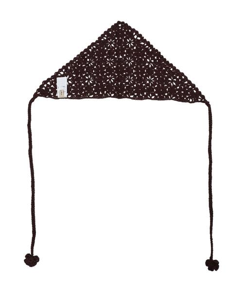 Samansa Mos2（サマンサ モスモス）の「お花モチーフバブーシュカ（ネックレス・レディース・キナリ/ダークブラウン・F）」の3枚目の写真