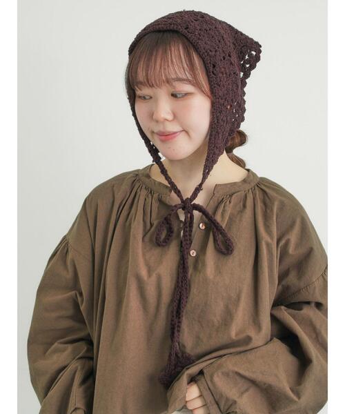 Samansa Mos2（サマンサ モスモス）の「お花モチーフバブーシュカ（ネックレス・レディース・キナリ/ダークブラウン・F）」の17枚目の写真