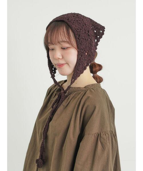 Samansa Mos2（サマンサ モスモス）の「お花モチーフバブーシュカ（ネックレス・レディース・キナリ/ダークブラウン・F）」の16枚目の写真