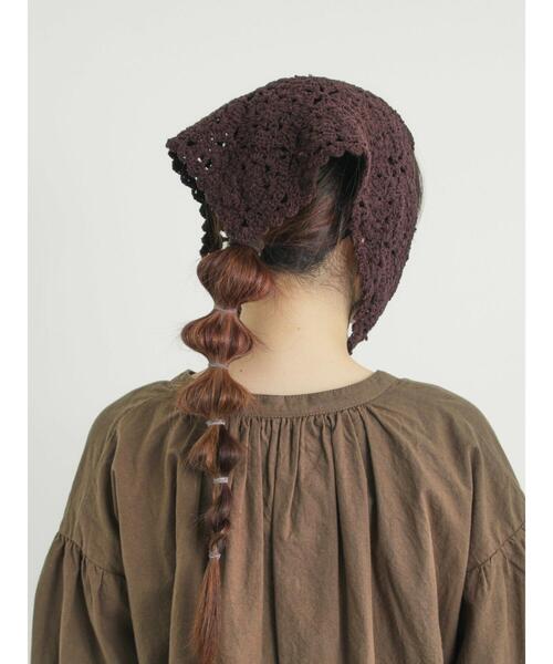 Samansa Mos2（サマンサ モスモス）の「お花モチーフバブーシュカ（ネックレス・レディース・キナリ/ダークブラウン・F）」の15枚目の写真