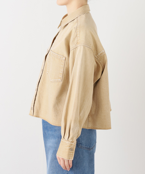 ライトオンスデニムクロップドシャツ（シャツ/ブラウス）｜JOURNAL