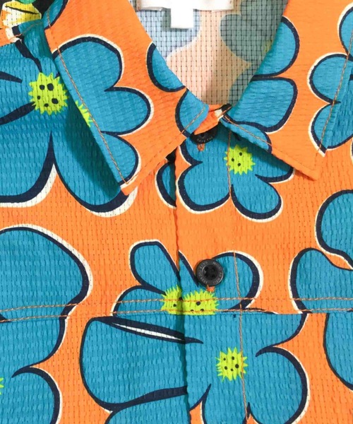 F.O.KIDS（エフオーキッズ）の「F.O.KIDS/エフオーキッズ レギュラーカラー 3色3柄ワイドシャツ 2026年春夏（シャツ/ブラウス・キッズ・ブラック/オフホワイト/オレンジ・140/150/160）」の6枚目の写真