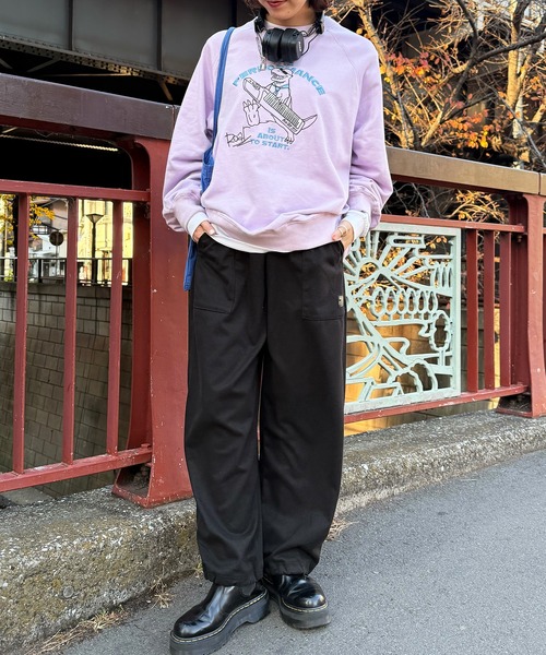 DOUBLE NAME（ダブルネーム）の「セッションしたい恐竜刺しゅうプルオーバー（Tシャツ/カットソー・レディース・オフホワイト/ブルー/パープル・FREE）」の19枚目の写真