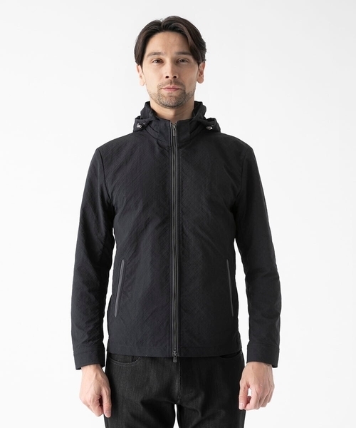 MICHEL KLEIN HOMME   （ミッシェルクランオム）の「フード付きスタンドカラーブルゾン（ブルゾン・メンズ・ブラック/ライトブルー・MEDIUM/X-LARGE/LARGE）」の21枚目の写真