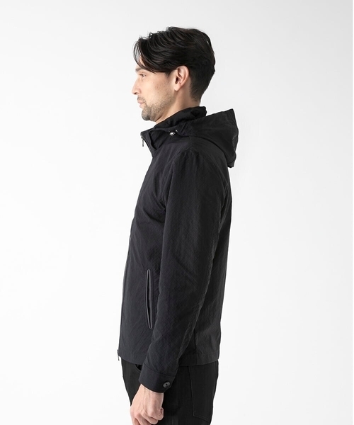 MICHEL KLEIN HOMME   （ミッシェルクランオム）の「フード付きスタンドカラーブルゾン（ブルゾン・メンズ・ブラック/ライトブルー・MEDIUM/X-LARGE/LARGE）」の22枚目の写真