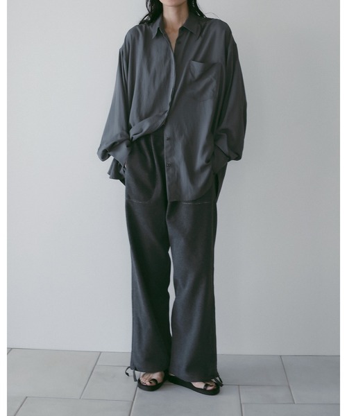 anuke（アンヌーク）の「Stitch Sweat Pants（その他パンツ・レディース・ホワイト/チャコールグレー・36inch/38inch）」の18枚目の写真