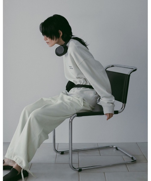 anuke（アンヌーク）の「Stitch Sweat Pants（その他パンツ・レディース・ホワイト/チャコールグレー・36inch/38inch）」の17枚目の写真