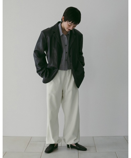 anuke（アンヌーク）の「Stitch Sweat Pants（その他パンツ・レディース・ホワイト/チャコールグレー・36inch/38inch）」の15枚目の写真