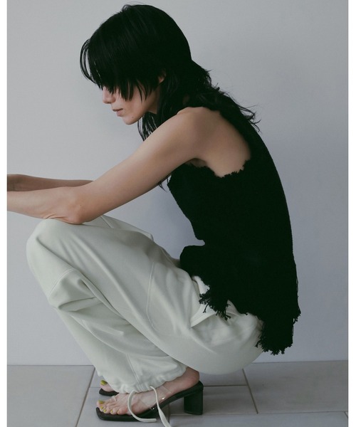 anuke（アンヌーク）の「Stitch Sweat Pants（その他パンツ・レディース・ホワイト/チャコールグレー・36inch/38inch）」の8枚目の写真