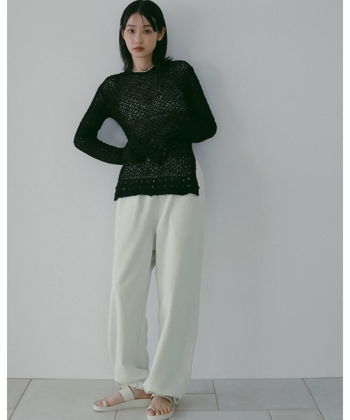 anuke（アンヌーク）の「Stitch Sweat Pants（その他パンツ・レディース・ホワイト/チャコールグレー・36inch/38inch）」の11枚目の写真