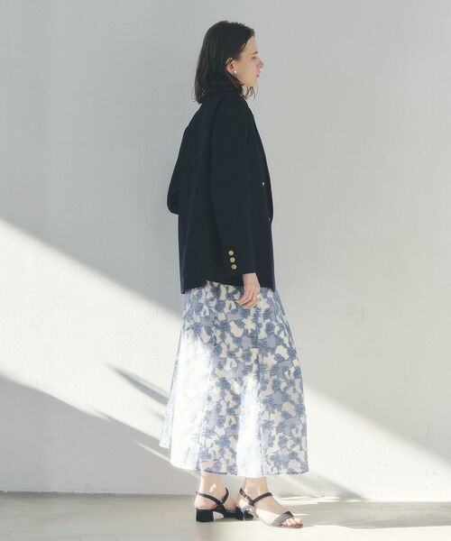 YECCA VECCA（イェッカヴェッカ）の「シアーレース柄マーメイドスカート（スカート・レディース・ブルー/ブラック・S/M）」の8枚目の写真