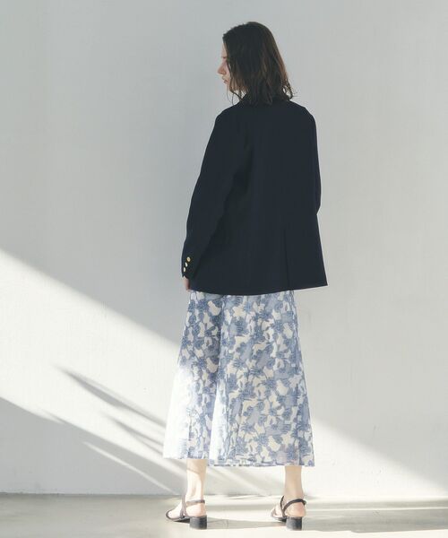 YECCA VECCA（イェッカヴェッカ）の「シアーレース柄マーメイドスカート（スカート・レディース・ブルー/ブラック・S/M）」の9枚目の写真