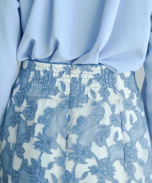 YECCA VECCA（イェッカヴェッカ）の「シアーレース柄マーメイドスカート（スカート・レディース・ブルー/ブラック・S/M）」の11枚目の写真