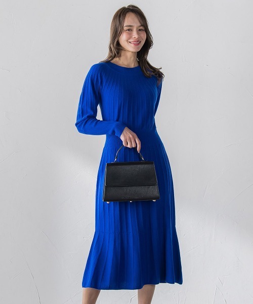 Viaggio Blu(ビアッジョブルー)の「ニットワンピース(ワンピース・レディース・オフホワイト/ブラック/ライトグレー/ブルー系その他・S/M)」の8枚目の写真