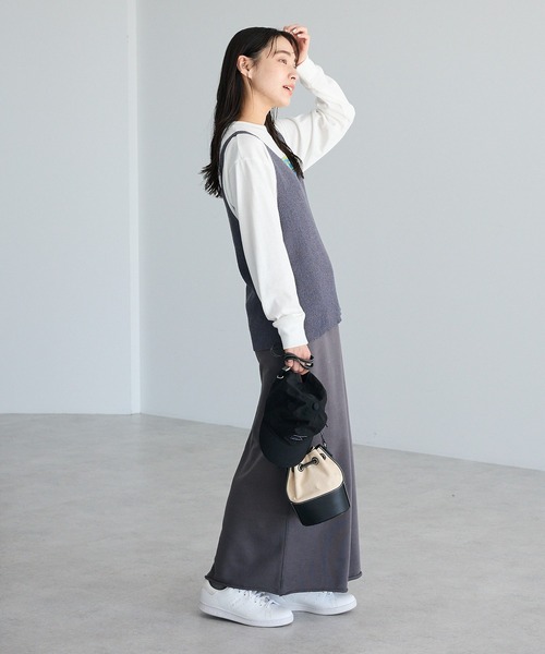 CRAFT STANDARD BOUTIQUE（クラフトスタンダードブティック）の「前後2WAY/ミニブークレベスト ◆（ベスト・レディース・ライトイエロー/グレー/ライトグレー・FREE）」の18枚目の写真