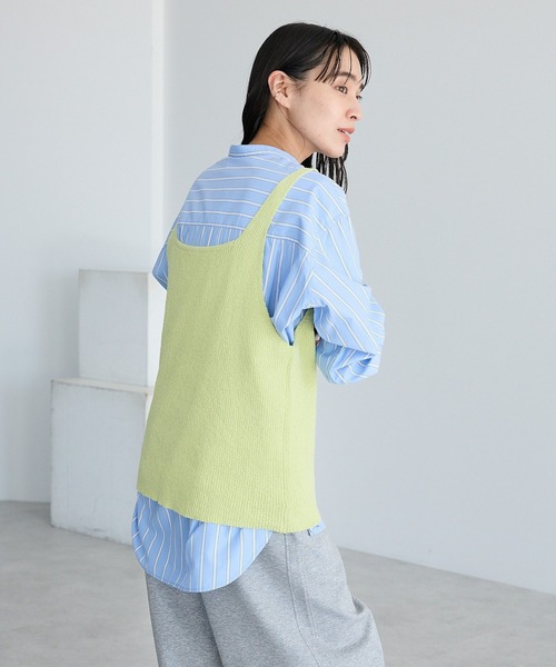 CRAFT STANDARD BOUTIQUE（クラフトスタンダードブティック）の「前後2WAY/ミニブークレベスト ◆（ベスト・レディース・ライトイエロー/グレー/ライトグレー・FREE）」の22枚目の写真