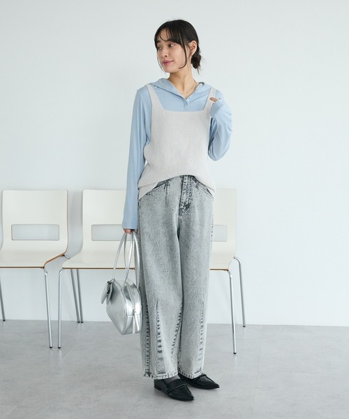 CRAFT STANDARD BOUTIQUE（クラフトスタンダードブティック）の「前後2WAY/ミニブークレベスト ◆（ベスト・レディース・ライトイエロー/グレー/ライトグレー・FREE）」の11枚目の写真