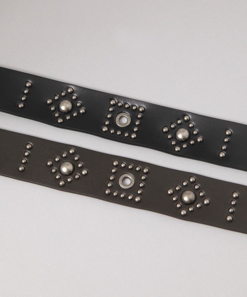 JEANASIS（ジーナシス）の「スタッズデザインベルト/639524（ベルト・レディース・ブラック/ブラウン・FREE）」の5枚目の写真