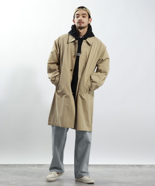 BAYFLOW(ベイフロー)の「ステンカラーコート(ステンカラーコート・メンズ・ベージュ・FREE)」の2枚目の写真