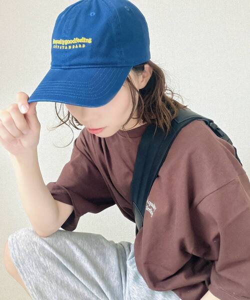 FFEIN(フェイン)の「【FFEIN(フェイン)】メッセージ刺繍キャップ / ユニセックス キャップ 帽子 雑貨 刺繍(キャップ・メンズ・グリーン/ブラウン/サックスブルー/ブラック/ネイビー/ベージュ/チャコール/ブルー・FREE)」の9枚目の写真
