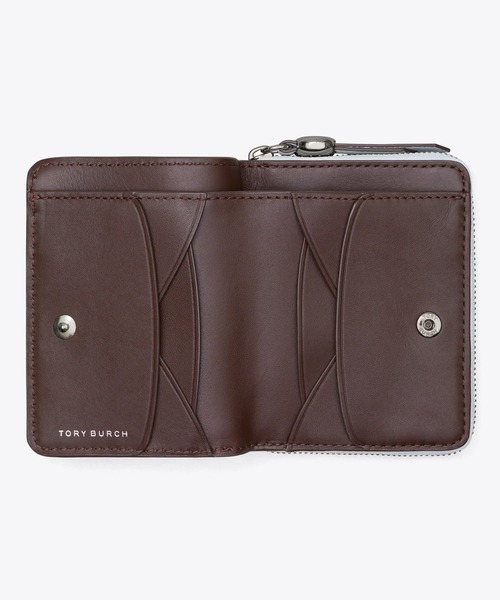 TORY BURCH(トリーバーチ)の「ロミー バイフォールド ウォレット(財布・レディース・アッシュ/モカ/ブラック/ライトブルー・ONE SIZE)」の5枚目の写真