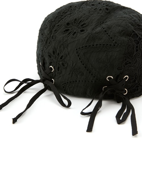 Casselini(キャセリーニ)の「Casselini(キャセリーニ)パッチワークレースハンチング(ハンチング/ベレー帽・レディース・ホワイト/ブラック・FREE)」の20枚目の写真