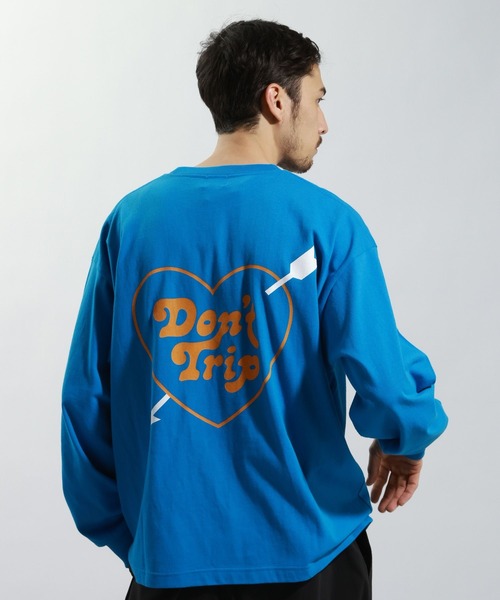 BAYFLOW（ベイフロー）の「【Free＆Easy（フリーアンドイージー）】別注バックプリントTシャツ（Tシャツ/カットソー・メンズ・ブルー/オフホワイト/ピンク・MEDIUM/LARGE）」の2枚目の写真