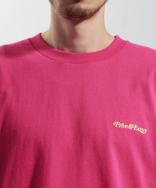 BAYFLOW（ベイフロー）の「【Free＆Easy（フリーアンドイージー）】別注バックプリントTシャツ（Tシャツ/カットソー・メンズ・ブルー/オフホワイト/ピンク・MEDIUM/LARGE）」の5枚目の写真